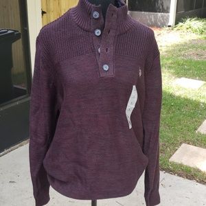 US Polo Wine Sweater Men's